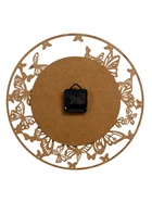 Часы настенные Farfalle, бабочки, интерьерные, плавный ход, d=33.5 см, белые - Фото 5