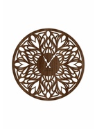 Часы настенные Tenero, интерьерные, плавный ход, d=33.5 см, ажурные, коричневые - фото 42951318