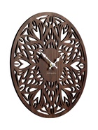Часы настенные Tenero, интерьерные, плавный ход, d=33.5 см, ажурные, коричневые - Фото 2