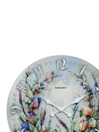 Часы настенные Lavanda, прованс, интерьерные, плавный ход, d=45 см, цветочный дизайн - Фото 3