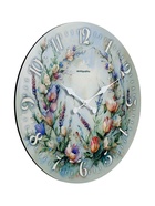 Часы настенные Lavanda, прованс, интерьерные, плавный ход, d=45 см, цветочный дизайн - Фото 4