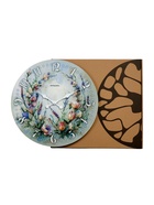 Часы настенные Lavanda, прованс, интерьерные, плавный ход, d=45 см, цветочный дизайн - Фото 7