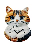 Часы настенные Tommy, котенок, интерьерные, детские, бесшумные, плавный ход, d=33.5 см - Фото 1