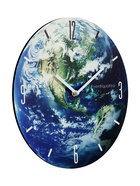 Часы настенные Terra, планета Земля, интерьерные, плавный ход, d=33.5 см - Фото 4