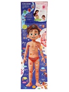 Книга - раскладушка детская «Как устроено моё тело», 40 окошек - Фото 4