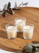 Ароматическая свеча в стакане, набор 3 шт., по 50 мл, 10 ч, 32 г, ваниль - Фото 1