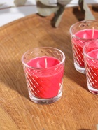 Ароматическая свеча в стакане, набор 3 шт., по 50 мл, 10 ч, 32 г, земляника - Фото 3