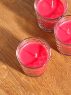 Ароматическая свеча в стакане, набор 3 шт., по 50 мл, 10 ч, 32 г, земляника - Фото 4