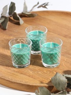 Ароматическая свеча в стакане, набор 3 шт., по 50 мл, 10 ч, 32 г, хвойная иголка - Фото 2