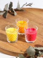 Ароматическая свеча в стакане, набор 3 шт., по 50 мл, 10 ч, 32 г, земляника, манго, цитрус - Фото 2