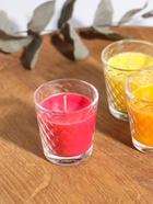 Ароматическая свеча в стакане, набор 3 шт., по 50 мл, 10 ч, 32 г, земляника, манго, цитрус - Фото 3