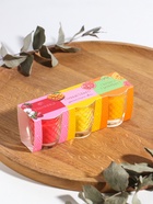 Ароматическая свеча в стакане, набор 3 шт., по 50 мл, 10 ч, 32 г, земляника, манго, цитрус - Фото 5