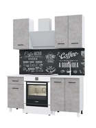 Кухонный гарнитур для маленькой кухни «Тренд», 1000 мм, цвет бетон - Фото 2