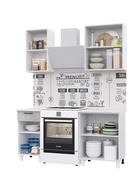 Кухонный гарнитур для маленькой кухни «Тренд», 1000 мм, цвет мрамор/арктик МДФ - Фото 3