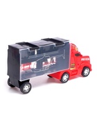 Уценка Гараж детский «Грузовик «Перевозчик», 2 металлические машинки и дорожные знаки, МИКС - Фото 3