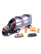 Уценка Гараж детский «Грузовик «Перевозчик», 2 металлические машинки и дорожные знаки, МИКС - Фото 4