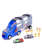 Уценка Гараж детский «Грузовик «Перевозчик», 2 металлические машинки и дорожные знаки, МИКС - Фото 5