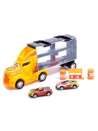 Уценка Гараж детский «Грузовик «Перевозчик», 2 металлические машинки и дорожные знаки, МИКС - Фото 6