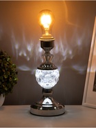 Основание настольной лампы "Азалия" 1х40Вт Е27 220В серебро RISALUX - фото 43077709