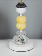 Основание настольной лампы с подсветкой "Лакрима" 1х40Вт Е27 белый RISALUX - фото 43077725