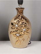 Основание настольной лампы керамика "Цветы-лиана" бронза, стразы Е14 40Вт RISALUX - фото 43077740