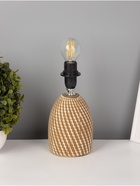 Основание настольной лампы с абажуром "Рабица коричневый" Е14 RISALUX - фото 43077761