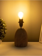 Основание настольной лампы с абажуром "Рабица коричневый" Е14 RISALUX - фото 43077762