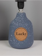 Основание настольной лампы Лаки E14 40Вт синий RISALUX - фото 43077777