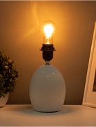 Основание настольной лампы "Брайтон" Е27 40Вт белый RISALUX - фото 43077792