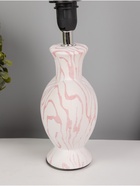 Основание настольной лампы "Хертц" E14 40Вт белый-розовый RISALUX - фото 43077849