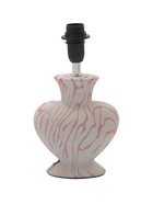 Основание настольной лампы "Хертц" E14 40Вт белый-розовый RISALUX - фото 43077851