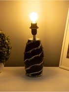 Основание настольной лампы "Касиния" Е14 40Вт черно-золотой RISALUX - фото 43077874