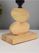 Основание настольной лампы "Клауд" 1х40Вт Е27 светлое дерево RISALUX - фото 43077902