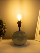 Основание настольной лампы "Ларнака" Е14 40Вт белый голубой RISALUX - фото 43077906