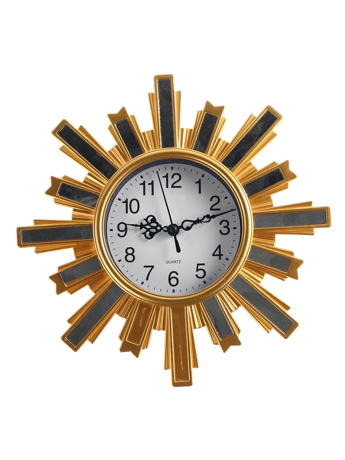 УЦЕНКА Часы настенные, интерьерные "Солнце", 25.5 х 25.5 см, нет стеклышка на корпусе - Фото 1