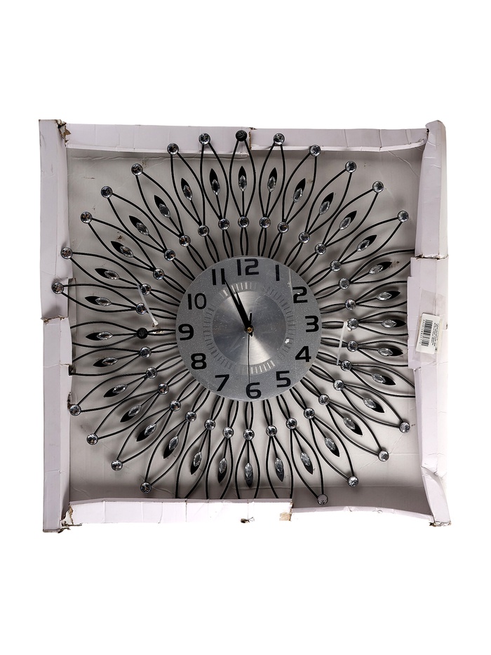 УЦЕНКА Часы настенные интерьерные «Пелинья», серия: Ажур, плавный ход, 60×60 см, d=22 см - Фото 1