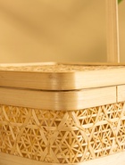 УЦЕНКА Корзинка с крышкой плетёная, из бамбука 25×25×25 см 10893679