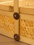 УЦЕНКА Корзинка с крышкой плетёная, из бамбука 25×25×25 см 10893679