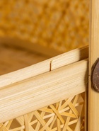 УЦЕНКА Корзинка с крышкой плетёная, из бамбука 25×25×25 см 10893679