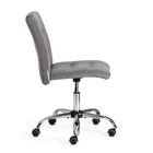 Кресло для оператора FIESTA, без подлокотников, на колёсиках, флок, цвет серый - фото 119642198