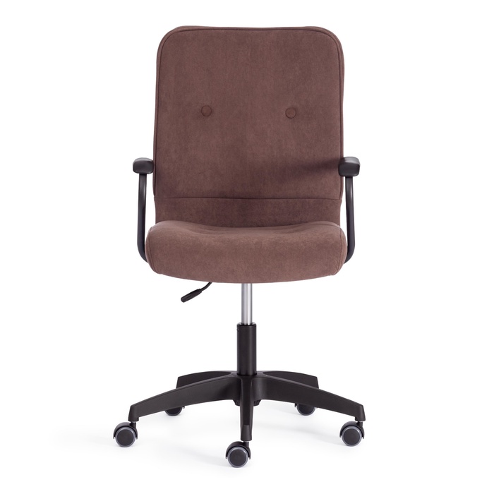 Кресло офисное для оператора WIND, на колёсиках, флок, цвет коричневый - Фото 1