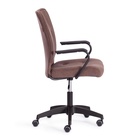 Кресло офисное для оператора WIND, на колёсиках, флок, цвет коричневый 10845169 Кресло офисное для оператора WIND, на колёсиках, флок, цвет коричневый 10845169