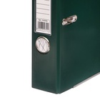 Папка-регистратор А4, 50 мм, Calligrata, ПВХ, тиснение «лен», металлическая окантовка, карман на корешок, собранная, зеленая, микс - Фото 2