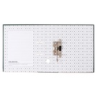 Папка-регистратор А4, 50 мм, Calligrata, ПВХ, тиснение «лен», металлическая окантовка, карман на корешок, собранная, зеленая, микс - Фото 4