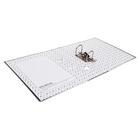 Папка-регистратор А4, 50 мм, Calligrata, ПВХ, тиснение «лен», металлическая окантовка, карман на корешок, собранная, зеленая, микс - Фото 5