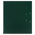 Папка-регистратор А4, 50 мм, Calligrata, ПВХ, тиснение «лен», металлическая окантовка, карман на корешок, собранная, зеленая, микс - Фото 7