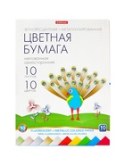 Бумага цветная металлизированная + неоновая А4, 10 цветов, 10 листов, ErichKrause, односторонняя, мелованная, в папке, плотность 80 г/м2, схема поделки - Фото 7