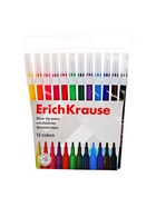 УЦЕНКА Фломастеры 12 цветов ErichKrause light, в футляре с европодвесом - Фото 9