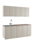 Кухонный гарнитур прямой «Стиль», с столешницей, 2000 мм, цвет кашемир/дуб вотан - Фото 3