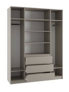 Шкаф четырёхстворчатый распашной «Бетти», 1600×520×2100 мм, цвет кашемир - Фото 2